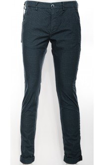 Powell Chino Jeansblau mit Karos