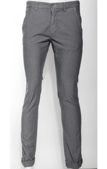 Powell Chino Mittelgrau mit mini Rautenmuster