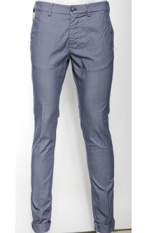 Powell Chino Mittelblau dezentes Muster