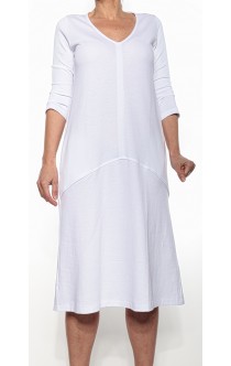 Gran Sasso Jersey-Kleid Weiß