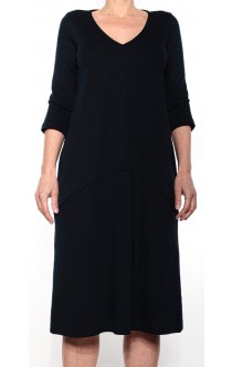 Gran Sasso Jersey-Kleid Dunkelblau