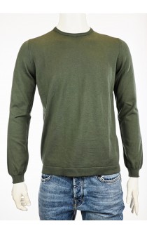 Gran Sasso Sommer-Pullover Rundhals Olive