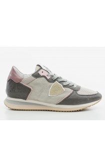 Philippe Model Daim Mixage - Gris Rose Damen