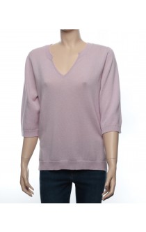 GRAN SASSO Cashmere V-Pullover Rose