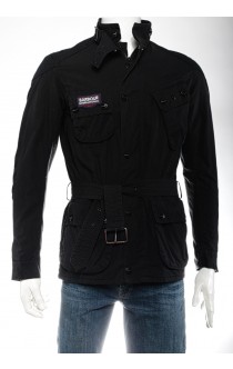 BARBOUR International Wachsjacke Resin Black