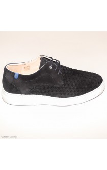 Floris van Bommel D.Blue/Woven Suede