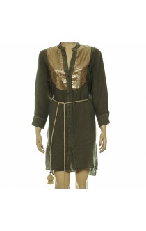 Mason's India Dress olive