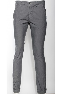 Powell Chino Mittelgrau mit mini Rautenmuster