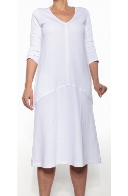 Gran Sasso Jersey-Kleid Weiß