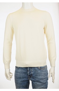 Gran Sasso Sommer-Pullover Rundhals Offwhite
