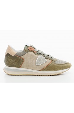 Philippe Model Daim Mixage - Vert Beige Damen