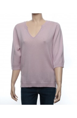 GRAN SASSO Cashmere V-Pullover Rose