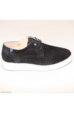 Floris van Bommel D.Blue/Woven Suede