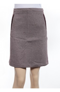 GANT Dogtooth Jersey Skirt / Rock Port Red