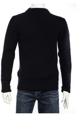 OUTHERE Rundhals Pullover Dunkelblau