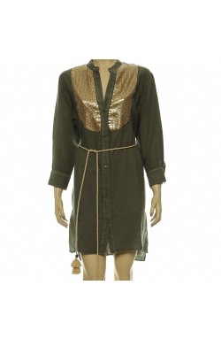 Mason's India Dress olive